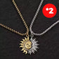 🌞🌙 Collar Pendant Set Sol y Luna Entrelazados – Símbolo de amor único para San Valentín