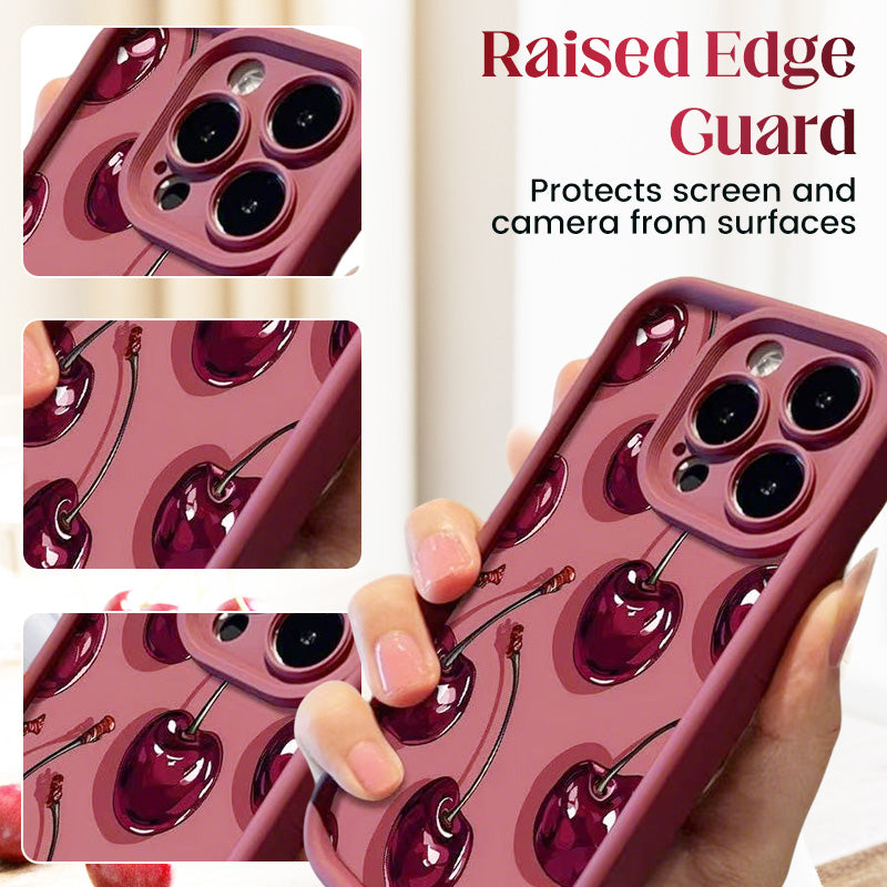 🍒Funda Protectora con Estampado de Cerezas para Series 12-17