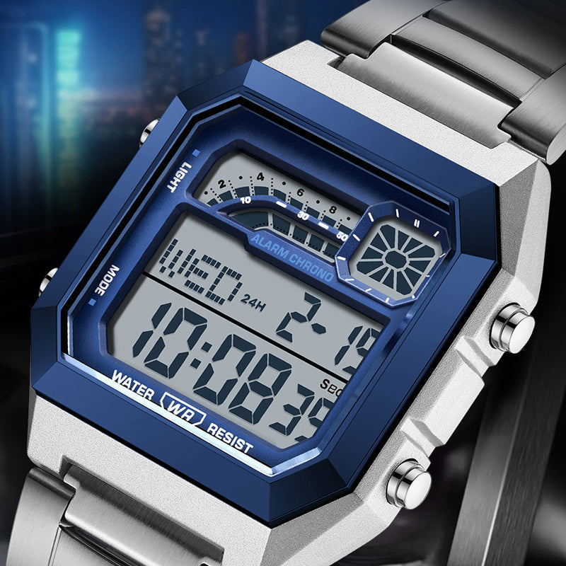🎉 Oferta 2026 — ¡Más de 35,000 Vendidos! ⏰ Reloj Digital Unisex – Pantalla Cuadrada y Luz de Fondo Luminosa 🌙