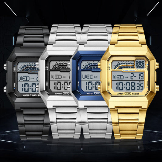 🎉 Oferta 2026 — ¡Más de 35,000 Vendidos! ⏰ Reloj Digital Unisex – Pantalla Cuadrada y Luz de Fondo Luminosa 🌙