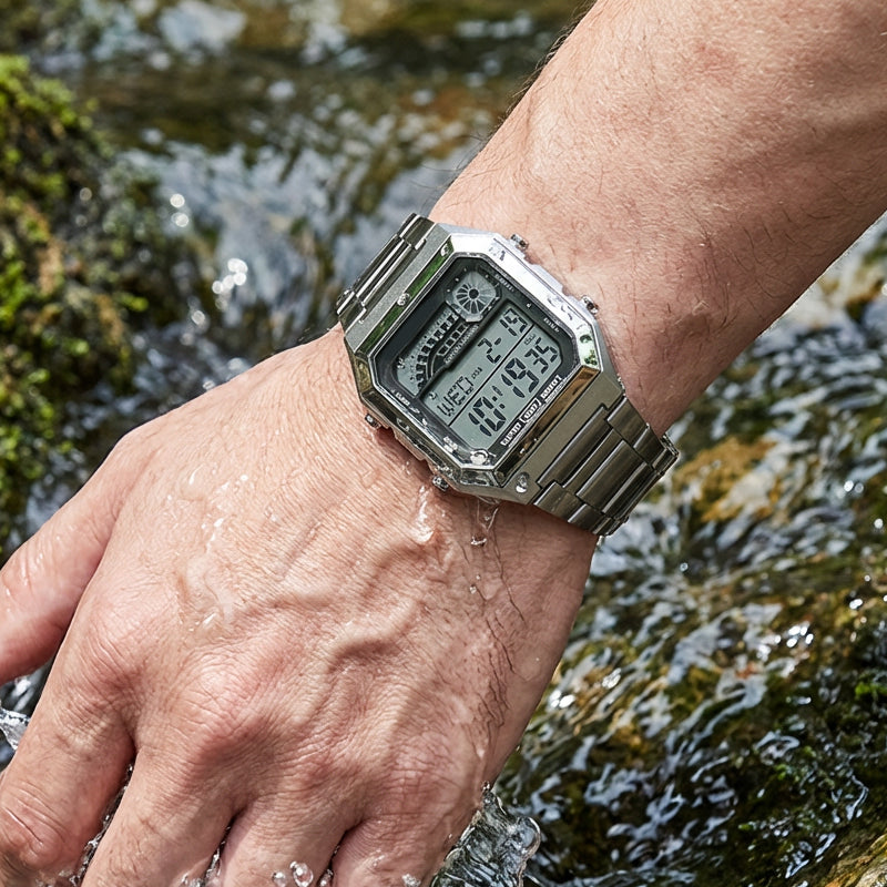 🎉 Oferta 2026 — ¡Más de 35,000 Vendidos! ⏰ Reloj Digital Unisex – Pantalla Cuadrada y Luz de Fondo Luminosa 🌙