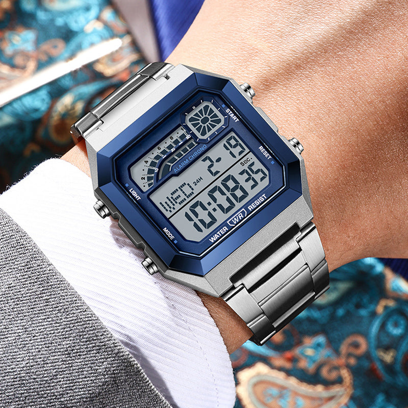 🎉 Oferta 2026 — ¡Más de 35,000 Vendidos! ⏰ Reloj Digital Unisex – Pantalla Cuadrada y Luz de Fondo Luminosa 🌙