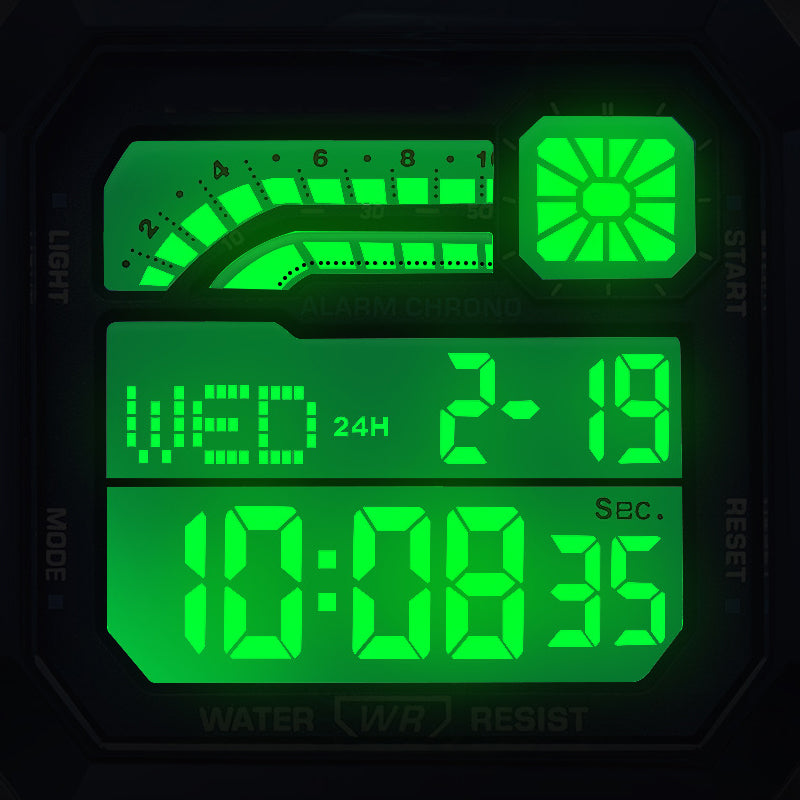 🎉 Oferta 2026 — ¡Más de 35,000 Vendidos! ⏰ Reloj Digital Unisex – Pantalla Cuadrada y Luz de Fondo Luminosa 🌙