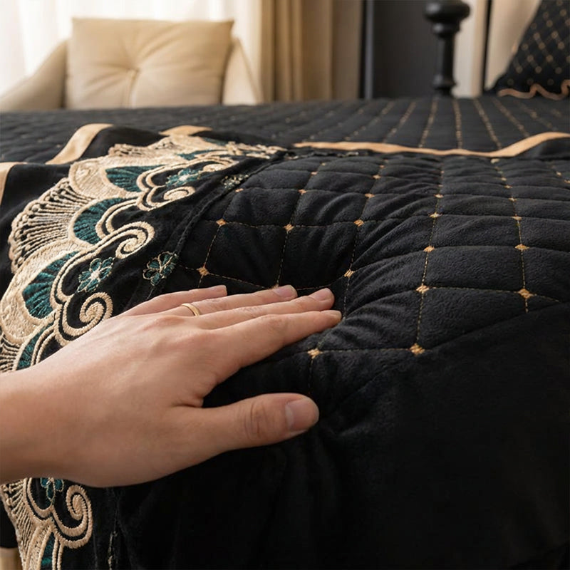 ⏳Descuento del 49 % por tiempo limitado⏰Faldón de cama con volantes / Fundas de almohada