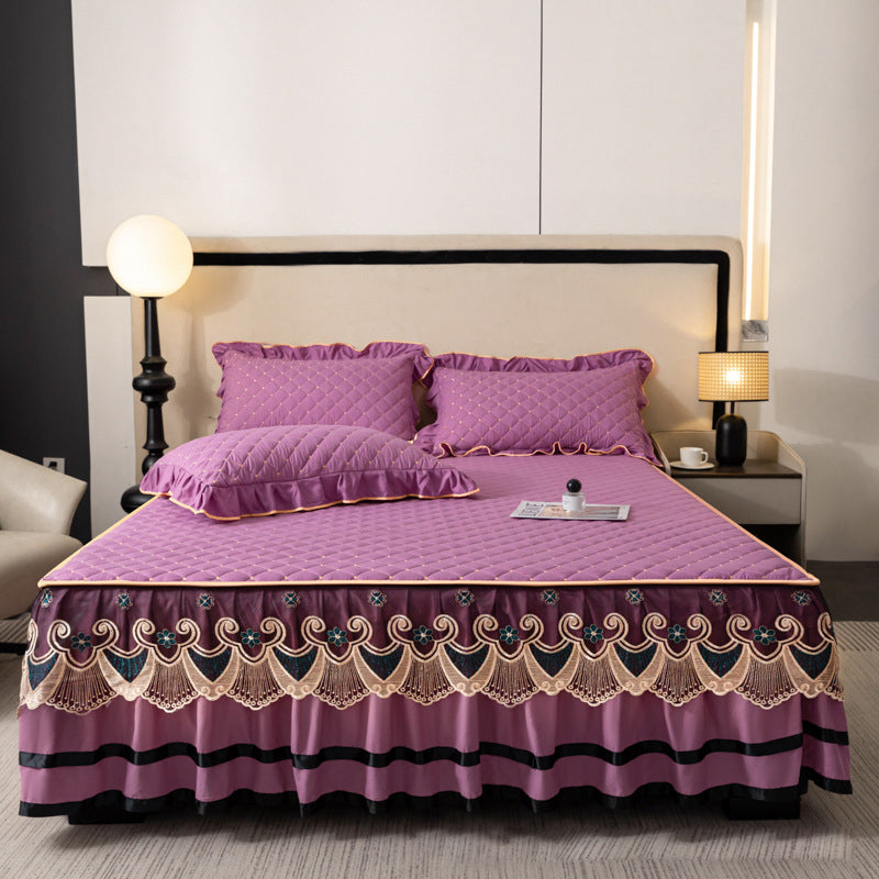 ⏳Descuento del 49 % por tiempo limitado⏰Faldón de cama con volantes / Fundas de almohada