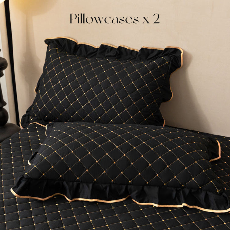 ⏳Descuento del 49 % por tiempo limitado⏰Faldón de cama con volantes / Fundas de almohada
