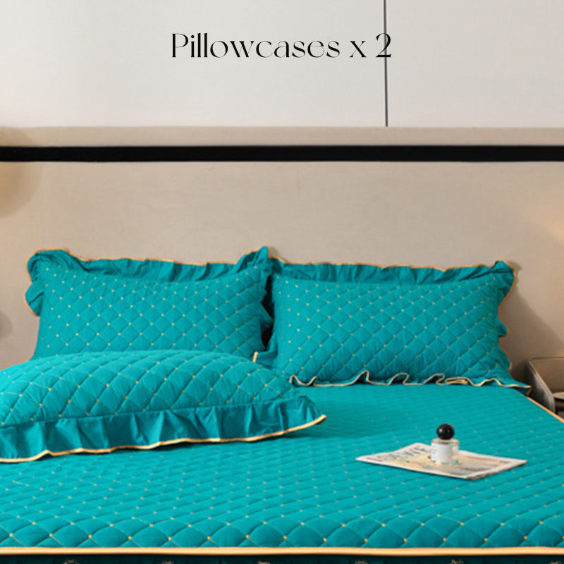 ⏳Descuento del 49 % por tiempo limitado⏰Faldón de cama con volantes / Fundas de almohada