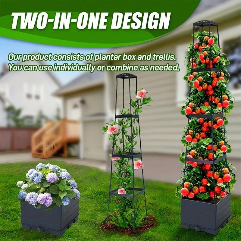 🌿Desordenado? ¡Esta Torre Organiza Tu Jardín (y Riega Sola)! ⏳Jardineros Recomiendan! Torre de Cultivo Auto-Riego⚡️