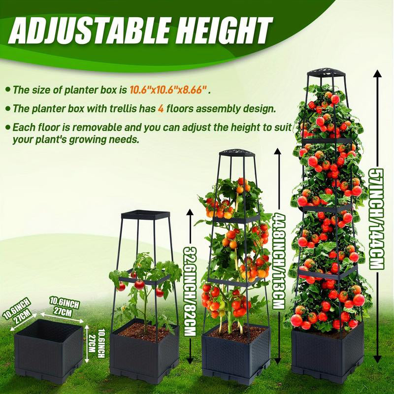 🌿Desordenado? ¡Esta Torre Organiza Tu Jardín (y Riega Sola)! ⏳Jardineros Recomiendan! Torre de Cultivo Auto-Riego⚡️