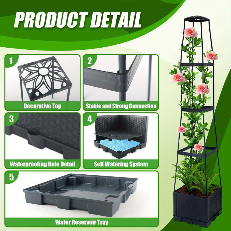 🌿Desordenado? ¡Esta Torre Organiza Tu Jardín (y Riega Sola)! ⏳Jardineros Recomiendan! Torre de Cultivo Auto-Riego⚡️