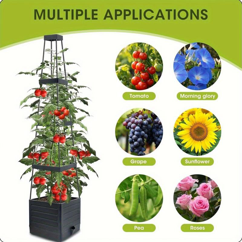 🌿Desordenado? ¡Esta Torre Organiza Tu Jardín (y Riega Sola)! ⏳Jardineros Recomiendan! Torre de Cultivo Auto-Riego⚡️