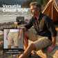 💖🩳 Shorts Cargo Casuales para Hombre con Cintura de Cordón – Multibolsillos, Ligeros y Transpirables