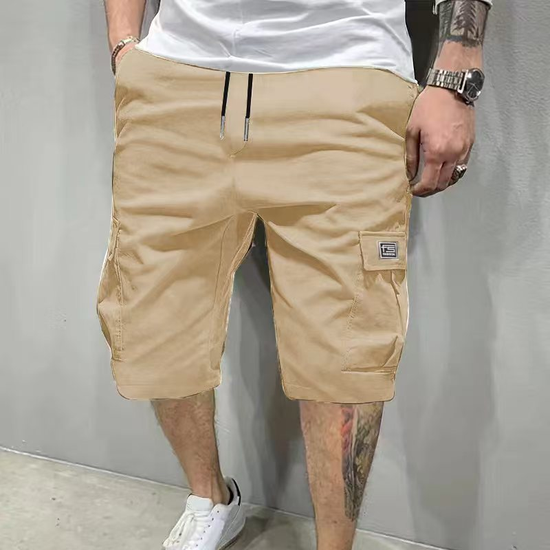 💖🩳 Shorts Cargo Casuales para Hombre con Cintura de Cordón – Multibolsillos, Ligeros y Transpirables