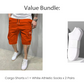 💖🩳 Shorts Cargo Casuales para Hombre con Cintura de Cordón – Multibolsillos, Ligeros y Transpirables