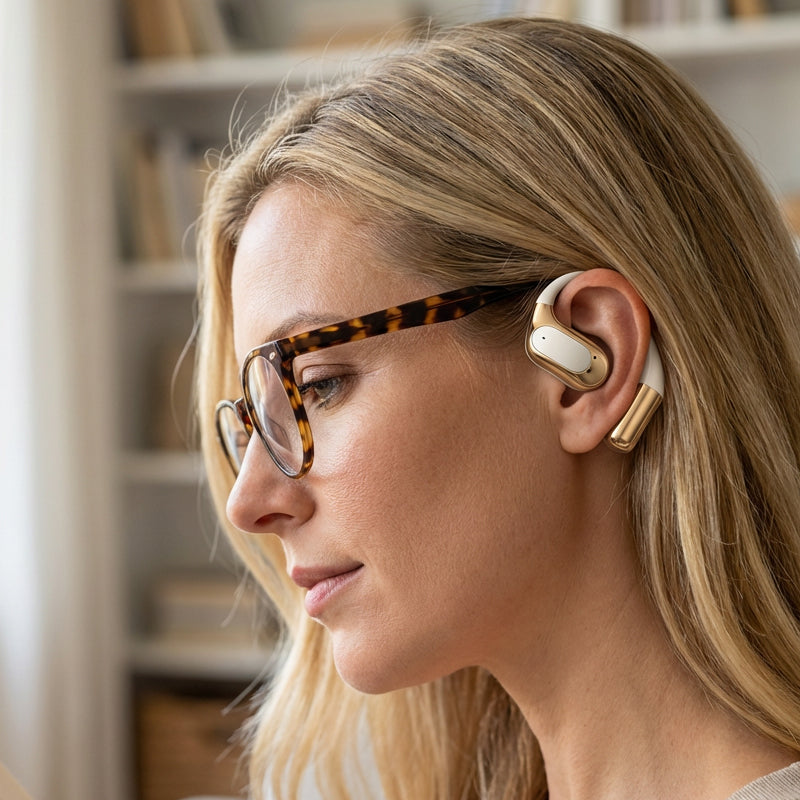 🎧Audífonos Inalámbricos Open-Ear | 72h de Batería + Reducción de Ruido AI + Ideal para Deportes✨