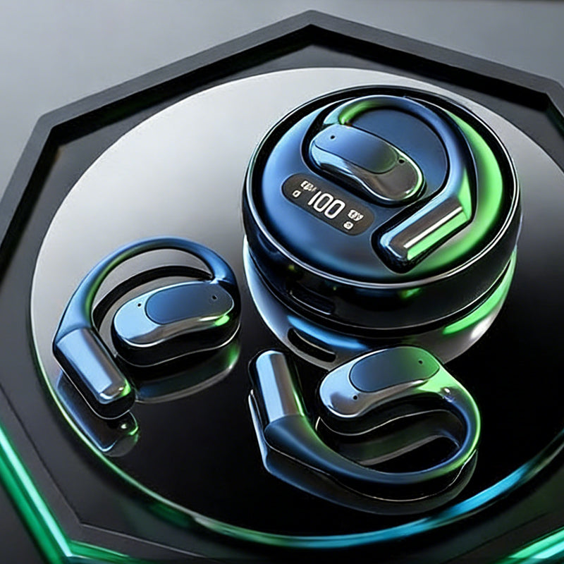 🎧Audífonos Inalámbricos Open-Ear | 72h de Batería + Reducción de Ruido AI + Ideal para Deportes✨