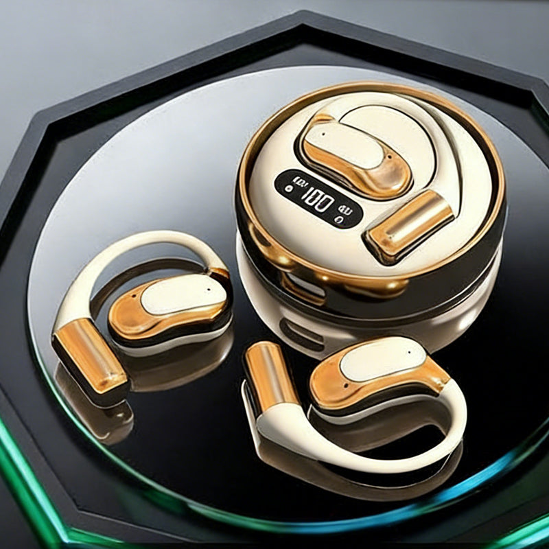 🎧Audífonos Inalámbricos Open-Ear | 72h de Batería + Reducción de Ruido AI + Ideal para Deportes✨