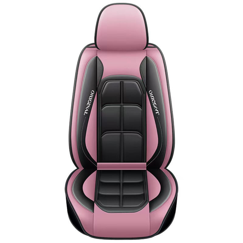 Funda de cuero para asiento de coche con cobertura total para todas las estaciones