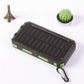 🔥Batería externa portátil de 10 000 mAh con energía solar, cargador solar con dos linternas LED, batería externa para viajes y acampadas.