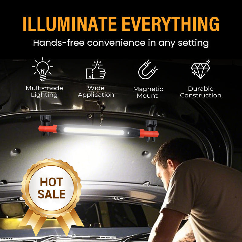 💡 Luz de Trabajo Recargable 4 en 1 – Manos Libres, en Cualquier Lugar