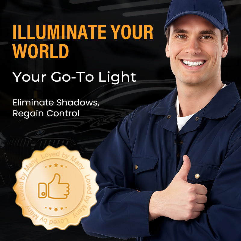 💡 Luz de Trabajo Recargable 4 en 1 – Manos Libres, en Cualquier Lugar