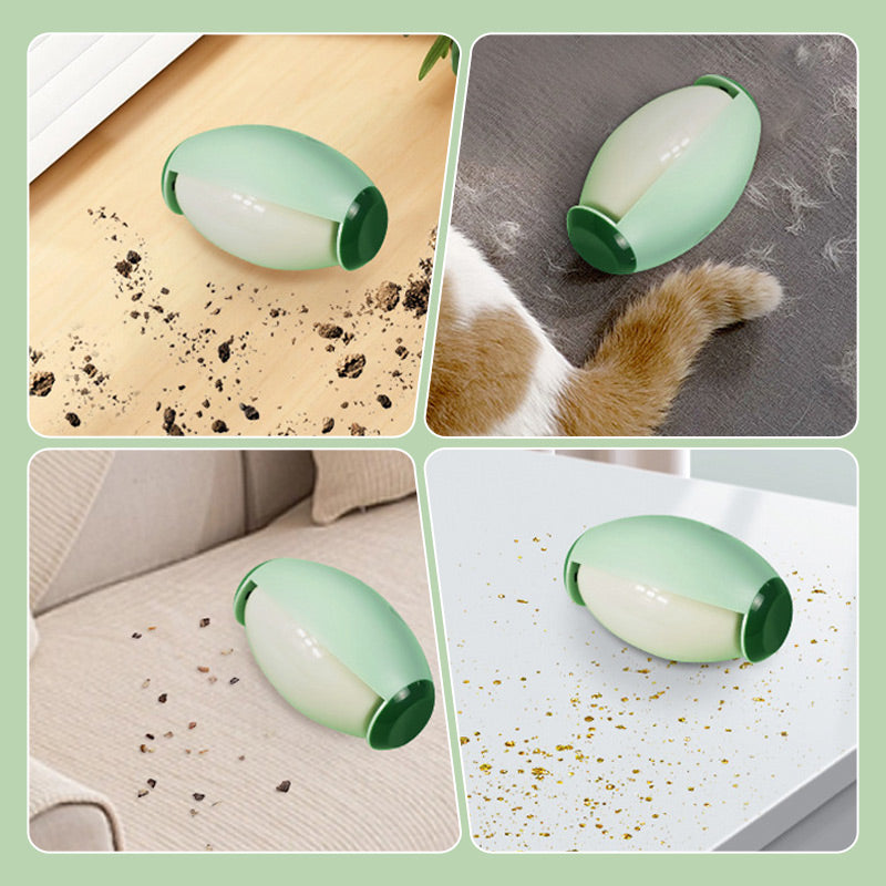 Removedor de pelo de mascotas multifuncional, compacto, lavable, potente y pegajoso