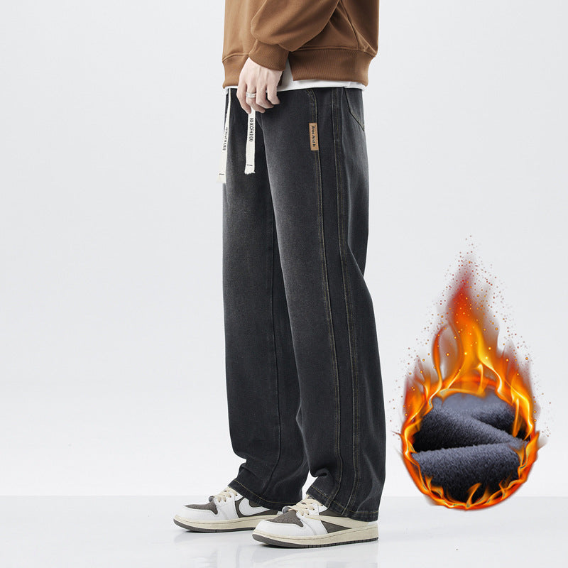 👖 Vaqueros de Verano para Hombre – Corte Delgado, Recto y Ancho, Estilo High Street Americano ✨🌞