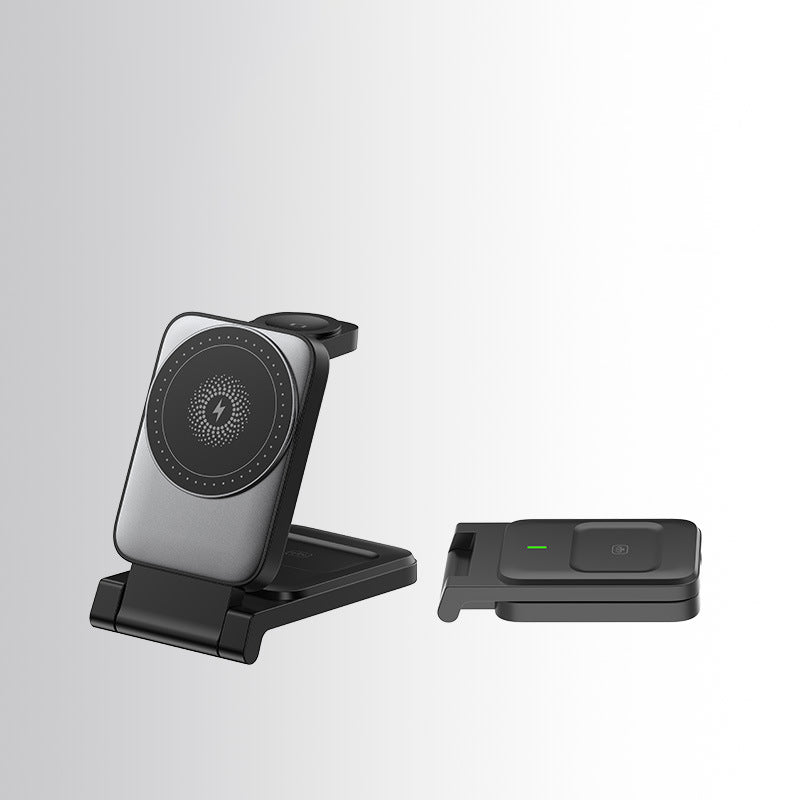 Cargador inalámbrico magnético plegable 3 en 1
