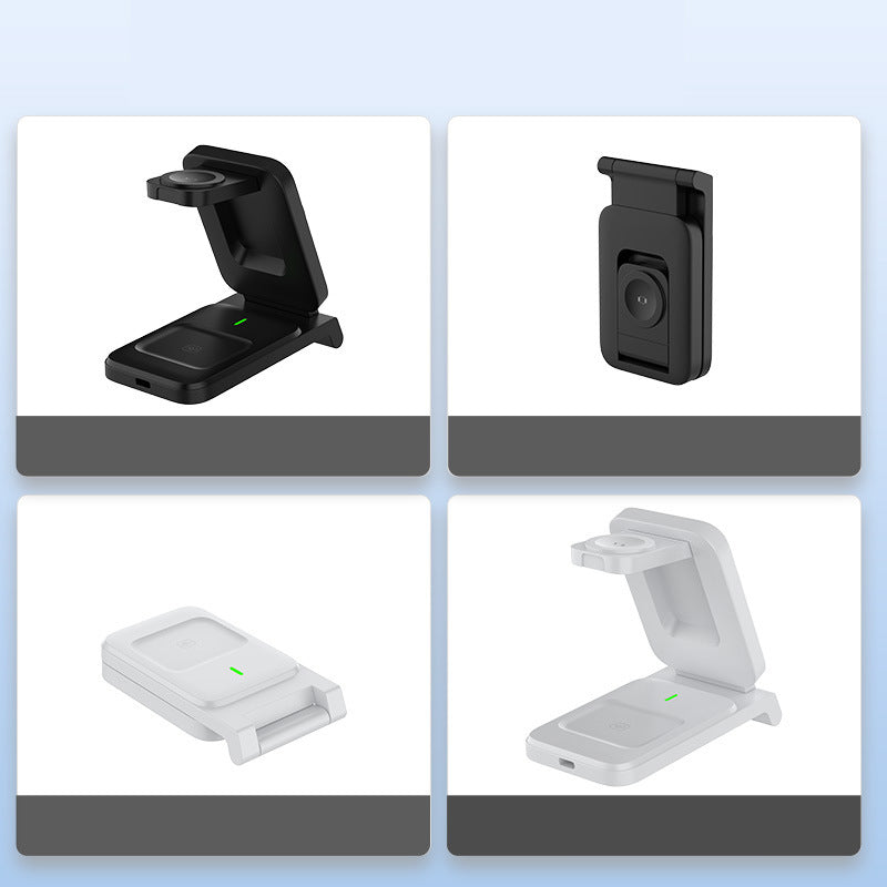Cargador inalámbrico magnético plegable 3 en 1