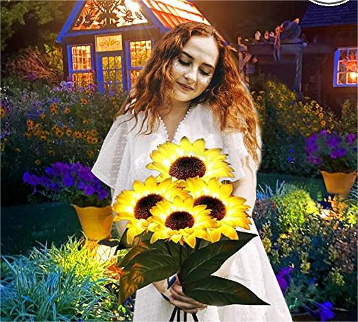 ⏳Time-Limited Special⏰Solar Sunflower Outdoor Decor – Realistic, IP65 & weatherproof – Automatic on/off – perfect for garden, patio or balcony ☀️🌿✨🏡