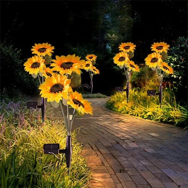 ⏳Time-Limited Special⏰Solar Sunflower Outdoor Decor – Realistic, IP65 & weatherproof – Automatic on/off – perfect for garden, patio or balcony ☀️🌿✨🏡