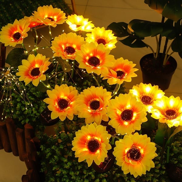 ⏳Time-Limited Special⏰Solar Sunflower Outdoor Decor – Realistic, IP65 & weatherproof – Automatic on/off – perfect for garden, patio or balcony ☀️🌿✨🏡