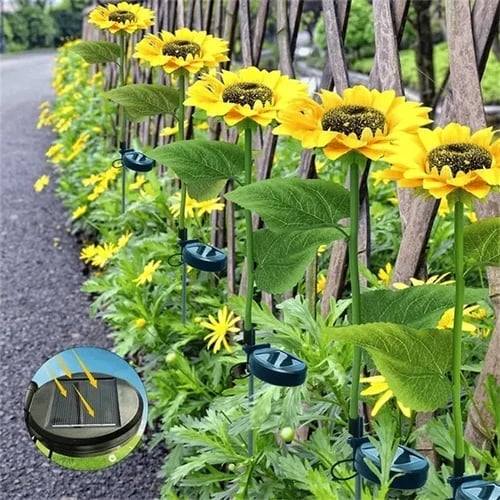 ⏳Time-Limited Special⏰Solar Sunflower Outdoor Decor – Realistic, IP65 & weatherproof – Automatic on/off – perfect for garden, patio or balcony ☀️🌿✨🏡