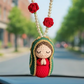 ⏳🔥¡50 % DE DESCUENTO POR TIEMPO LIMITADO! ⏰ 🙏 Adorno colgante de Virgen María tejido a mano – punto a punto, hecho con amor. Perfecto para el espejo de tu auto o el hogar – un poco de paz para llevar contigo a todas partes. ✨