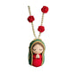 ⏳🔥¡50 % DE DESCUENTO POR TIEMPO LIMITADO! ⏰ 🙏 Adorno colgante de Virgen María tejido a mano – punto a punto, hecho con amor. Perfecto para el espejo de tu auto o el hogar – un poco de paz para llevar contigo a todas partes. ✨