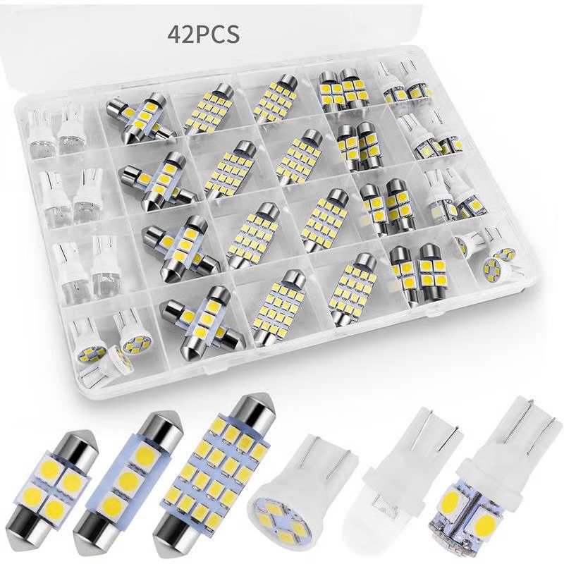 💡  Kit de iluminación interior para coche con 42 LEDs ultra brillantes – mejora Plug & Play para tu vehículo