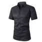 Camisas elásticas de vestir para hombre de manga corta