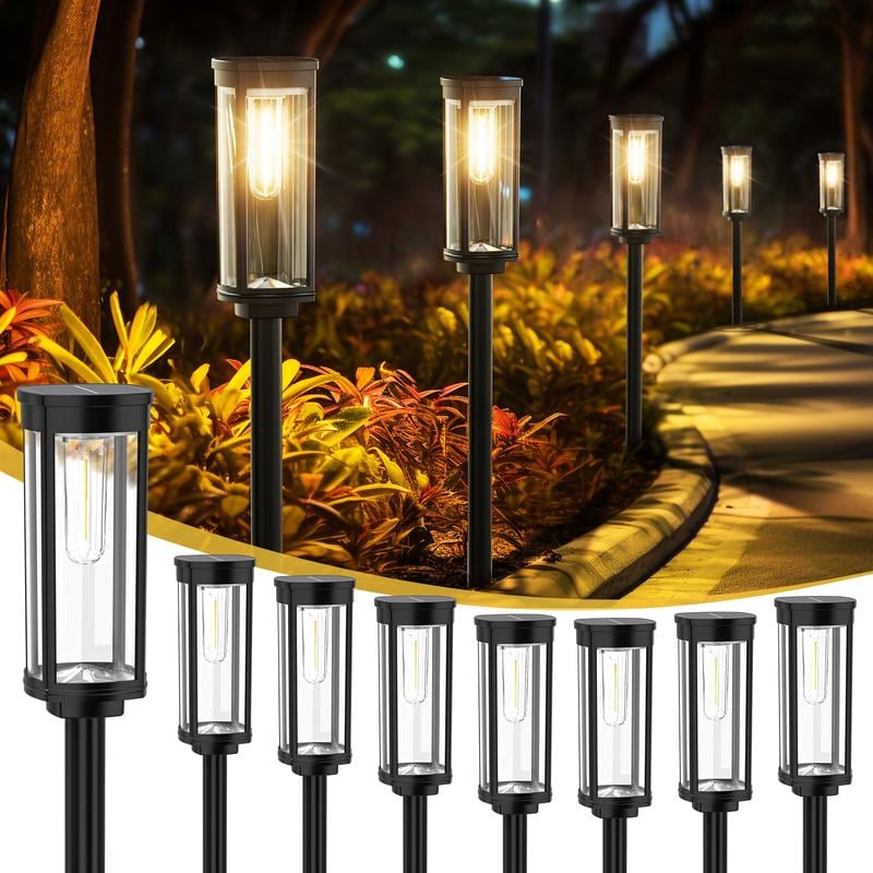 🎉 2026 Sale — Over 36,400 Sold!🌙Solar Pathway Lights Outdoor 🏡