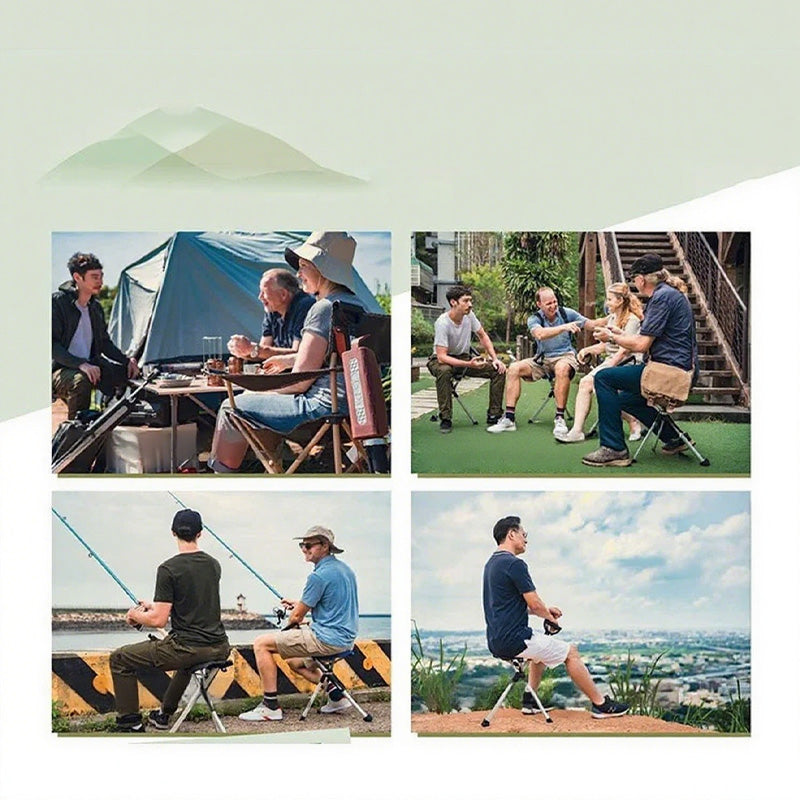 Bastón con Asiento Plegable 2 en 1 para Adulto Mayor, Apoyo y Descanso
