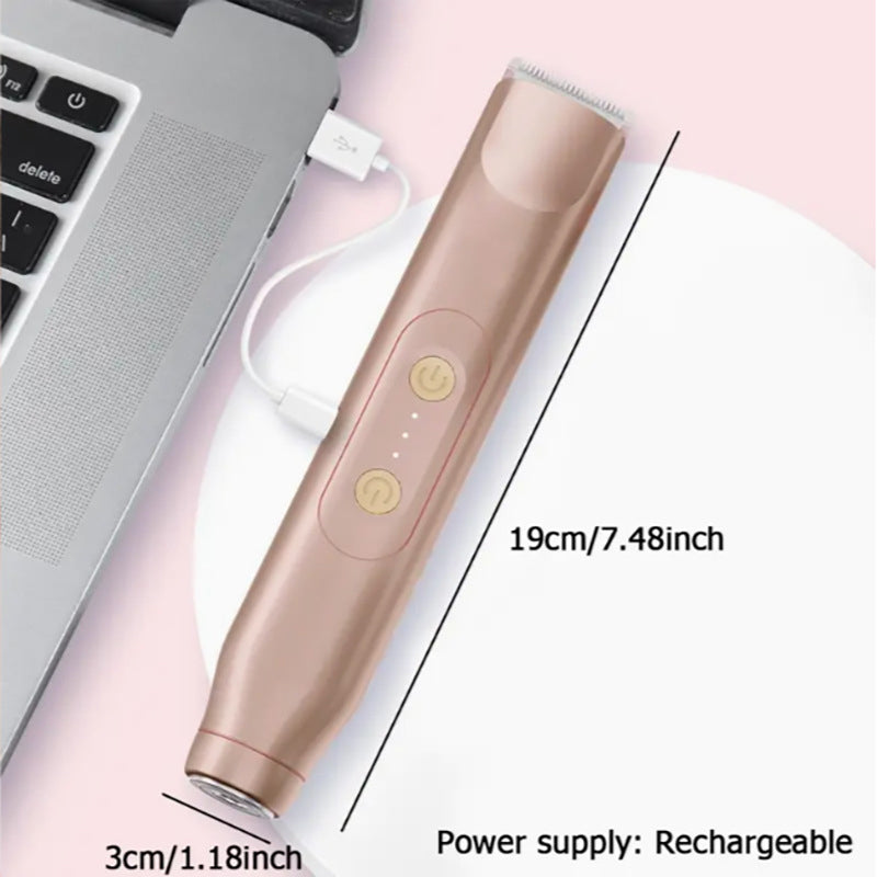 ✨🪒Afeitadora y Rasuradora Eléctrica Recargable 2 en 1, Depiladora Corporal y Facial de Doble Cabezal para Depilación Indolora del Vello Púbico, Cara, Axilas y Piernas, Resistente al Agua IPX7