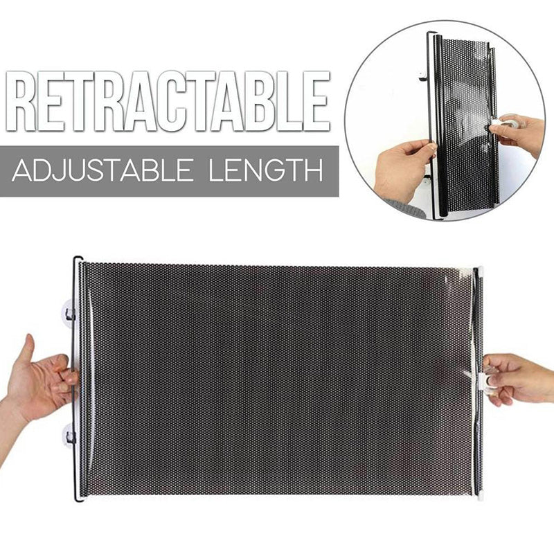 🌞 ¡50% DE DESCUENTO AHORA! 🚗 Parasol enrollable retráctil para ventana de coche y habitación - Protección UV, fácil instalación y tamaño ajustable 🏠