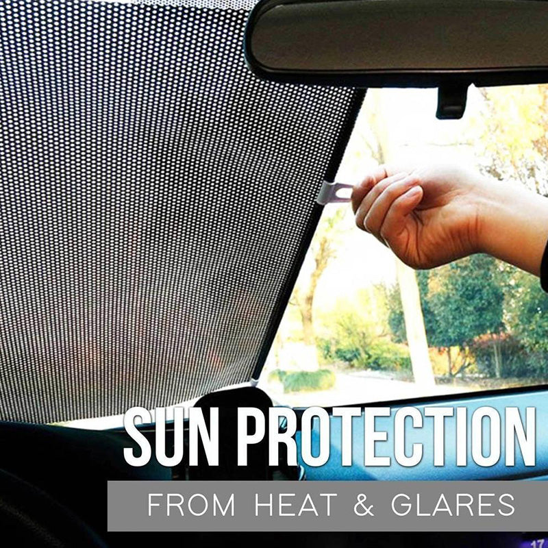 🌞 ¡50% DE DESCUENTO AHORA! 🚗 Parasol enrollable retráctil para ventana de coche y habitación - Protección UV, fácil instalación y tamaño ajustable 🏠