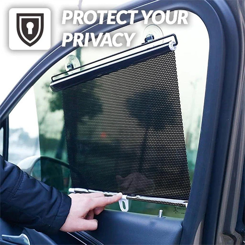 🌞 ¡50% DE DESCUENTO AHORA! 🚗 Parasol enrollable retráctil para ventana de coche y habitación - Protección UV, fácil instalación y tamaño ajustable 🏠