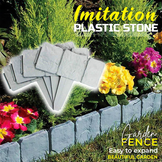 ⏰🔥 ¡50% DE DESCUENTO POR TIEMPO LIMITADO! 🌿 Valla de Jardín Imitación Piedra – Belleza y Protección para tu Exterior ✨🏡