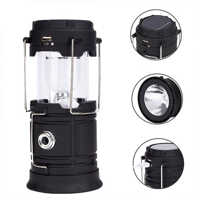 ⛺☀️ Lámpara de Camping Solar Retráctil – Se Estira para Más Luz, Carga con Sol y Batería de Larga Duración para Noches al Aire Libre ✨🔋