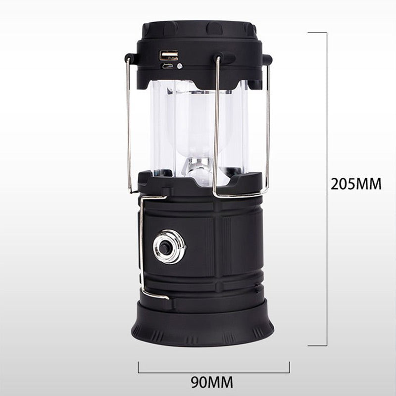 ⛺☀️ Lámpara de Camping Solar Retráctil – Se Estira para Más Luz, Carga con Sol y Batería de Larga Duración para Noches al Aire Libre ✨🔋