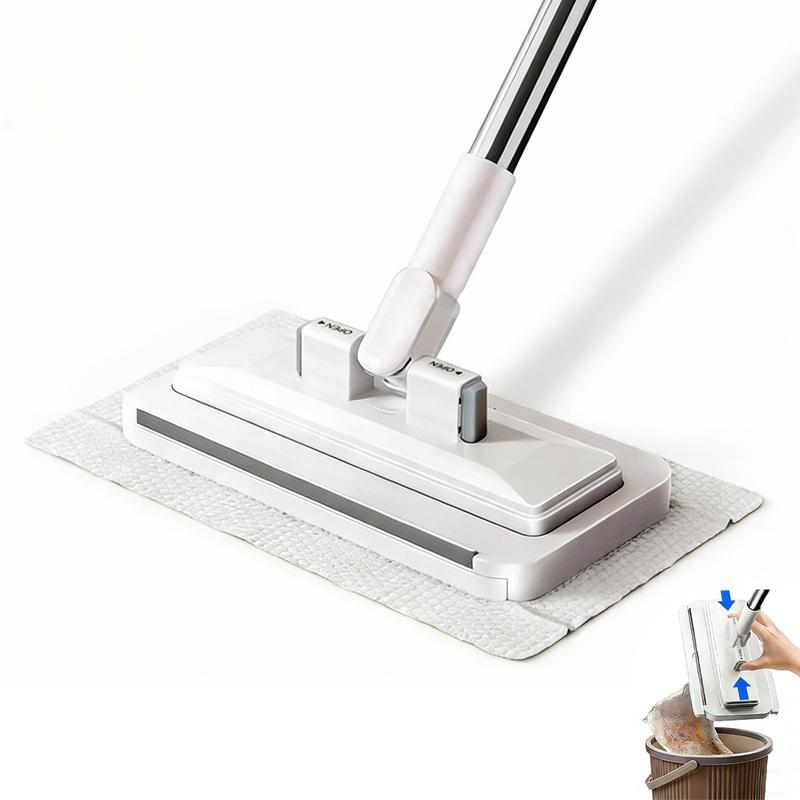 🧹 ¡50% DE DESCUENTO AHORA! ✨ Mopa Plana Telescópica – Mango largo, bloqueo de dientes de tiburón y limpieza profunda – Perfecta para techos, armarios y paredes 🏠
