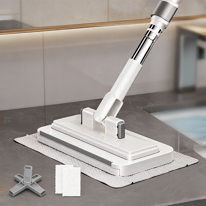 🧹 ¡50% DE DESCUENTO AHORA! ✨ Mopa Plana Telescópica – Mango largo, bloqueo de dientes de tiburón y limpieza profunda – Perfecta para techos, armarios y paredes 🏠