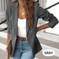 Chaqueta elegante de solapas suaves y sólidas