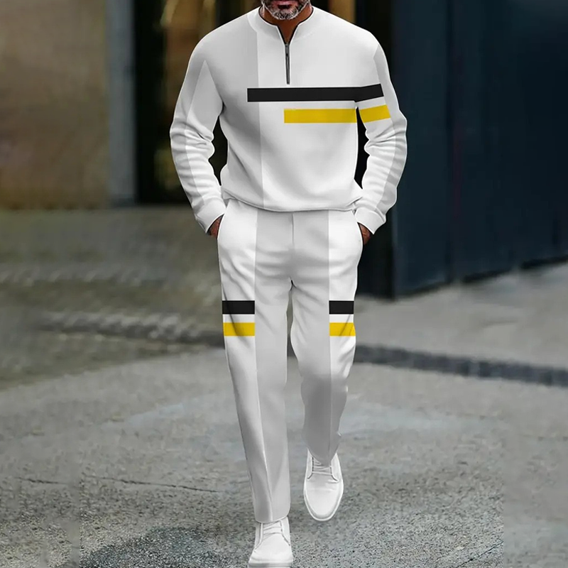 ⏰ ¡Oferta Limitada 50% OFF! 👕🩳 Conjunto de Chándal de Bloques de Color con Cremallera Media – Cómodo, Moderno y Perfecto para Deporte y Ocio ✨💪